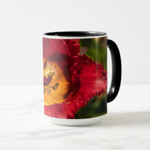 Red tulip mug