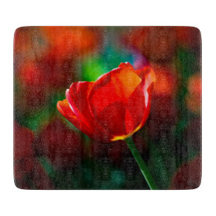 Red tulip - Mystery of blooming Cutting Board