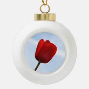 Red Tulip Ornament