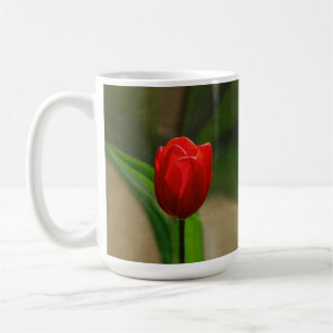 Red Tulip Spring Flower Coffee Mug