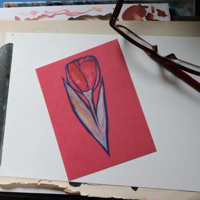 Red Tulip Spring Nature                            Postcard (Creator Uploaded)