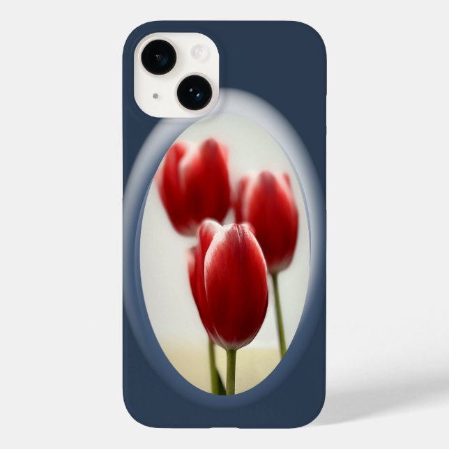 Red tulips Case-Mate iPhone case (Back)