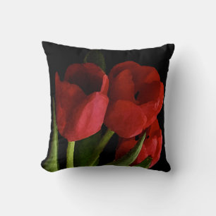 Red Tulips Cushion