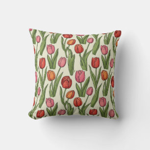 Red Tulips Cushion