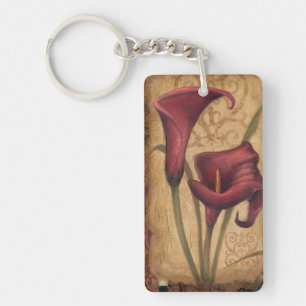 Red Tulips I Key Ring