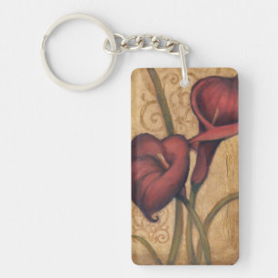 Red Tulips II Key Ring