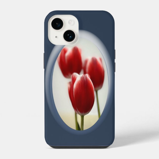 Red tulips iPhone case (Back)