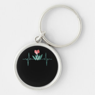 Red Tulips Key Ring
