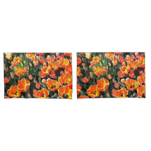 Red Tulips of Istanbul Pillowcase