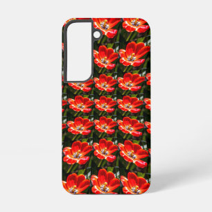 Red Tulips Pattern Samsung Galaxy Case