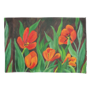 Red Tulips Pillowcase