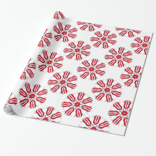 Red tulips seamles pattern wrapping paper