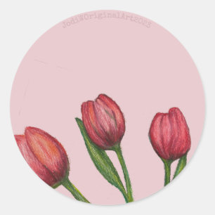 Red Tulips Sticker
