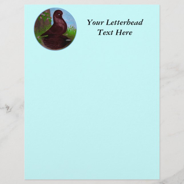 Red Tumbler Pigeon Circle (Front)