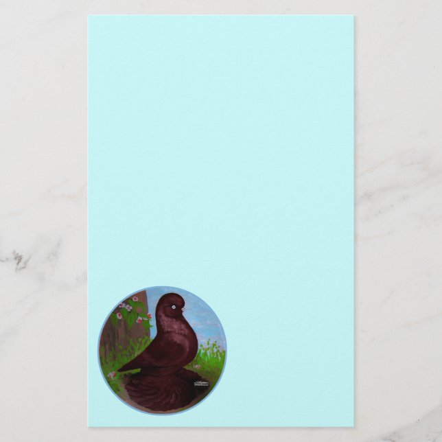 Red Tumbler Pigeon Circle (Front)