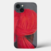 Red Turban on Grey 2014