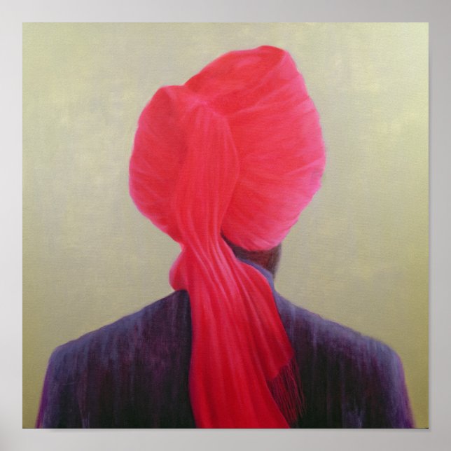 Red Turban Purple Jacket Poster (Front)