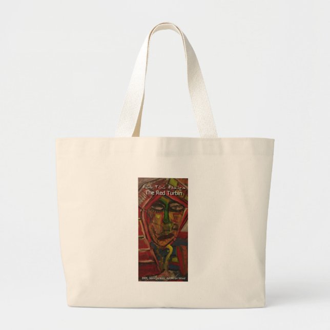 red turbin large tote bag (Front)