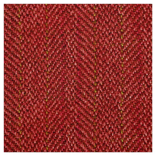 Red Tweed Image Fabric (Swatch)