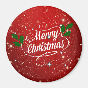 Red Twinkle Merry Christmas, Magnet