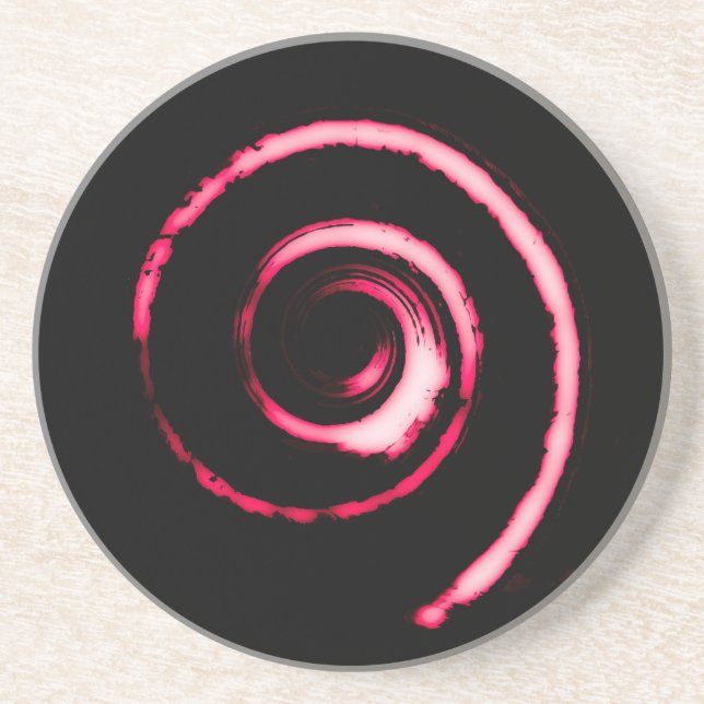 Red Twirl Coaster (Front)