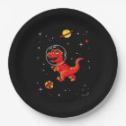 Red Tyrannosaurus Rex Dinos In Space