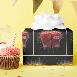 Red UFC Fight Gloves For USA 250th Birthday Wrapping Paper