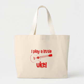 Red Ukulele Large Tote Bag