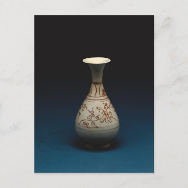 Red underglaze bottle by Yuhachan Postcard (Front)