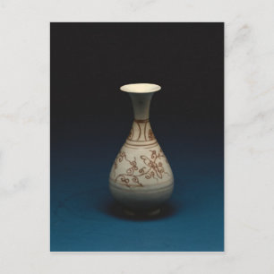 Red underglaze bottle by Yuhachan Postcard