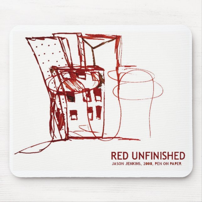 RED UNFINISHED MOUSE MAT (Front)