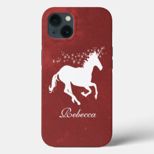 Red Unicorn Personalised Case-Mate iPhone Case
