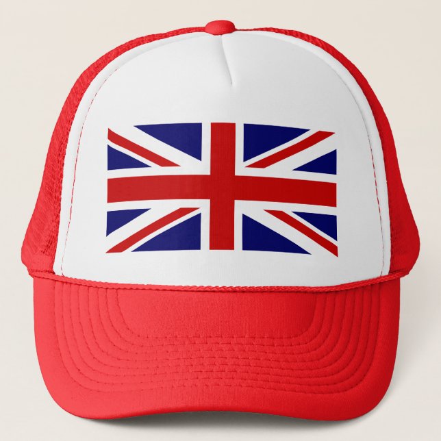 Red Union Jack Baseball Cap (Front)