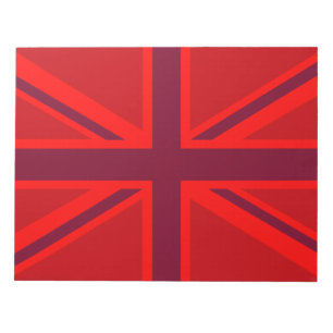 Red Union Jack Notepad