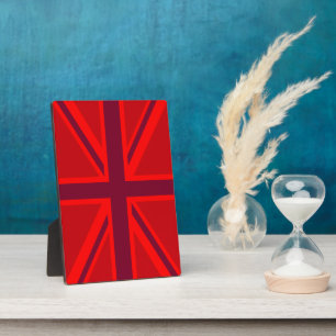 Red Union Jack Plaque