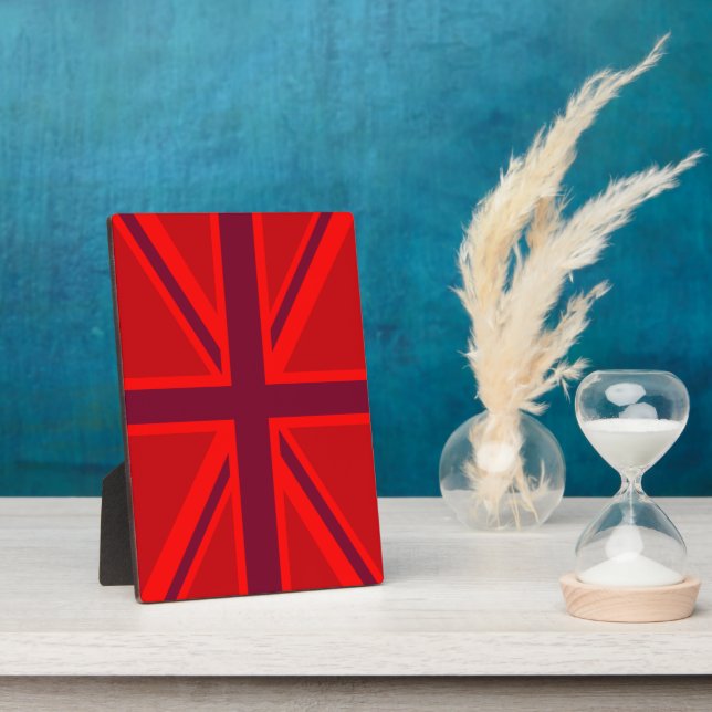 Red Union Jack Plaque (Side)