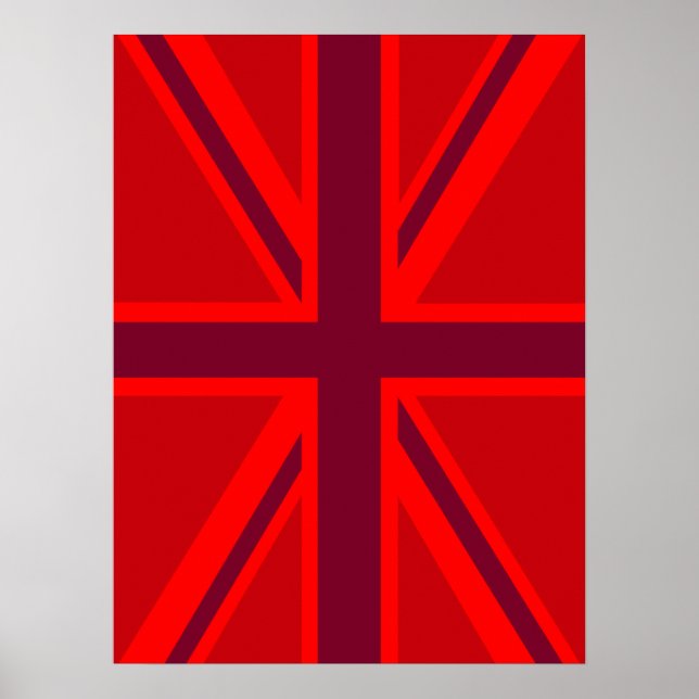 Red Union Jack Poster (Front)