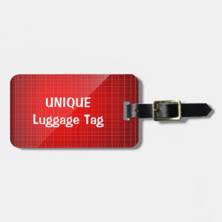 Red Unique Personalised Luggage Tag