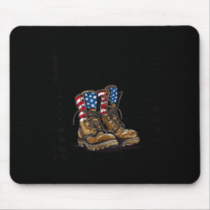 Red until come home fridays military support mouse mat