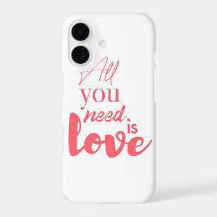 Red, urban graphic design "All you need is love"