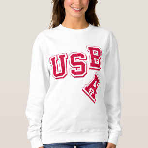 Red USA-USB - A Fallen Empire - Satirical Style Sweatshirt