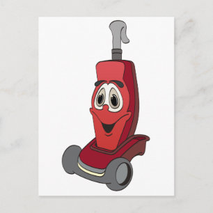 Red Vacuum Cleaner Postcard