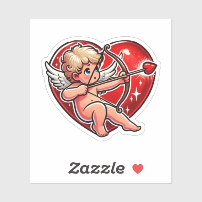 Red Valentine Heart Cupid (Sheet)