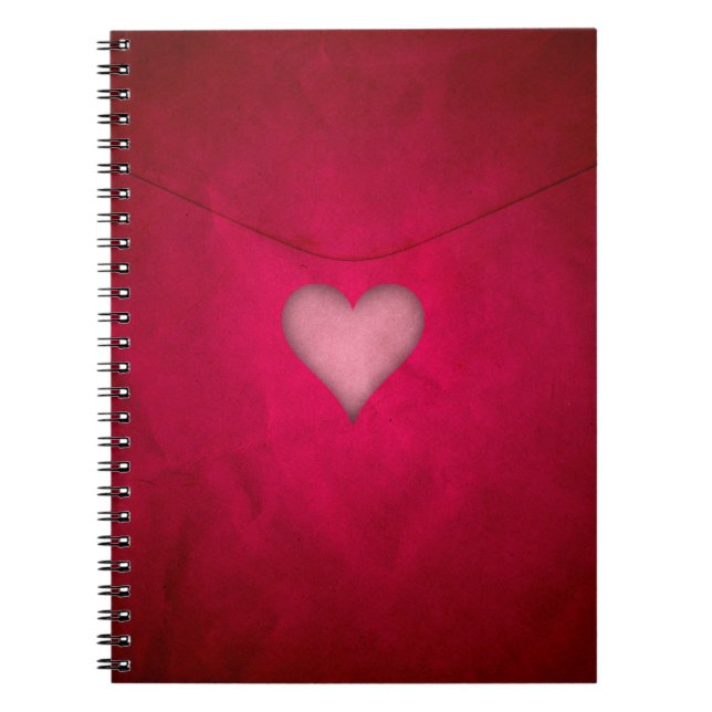 Red valentine heart notebook (Front)