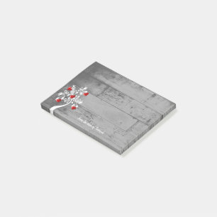 Red Valentine Hearts Tree Personalised Notes