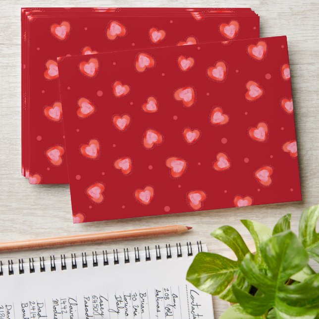Red valentines day envelope (Stacked)