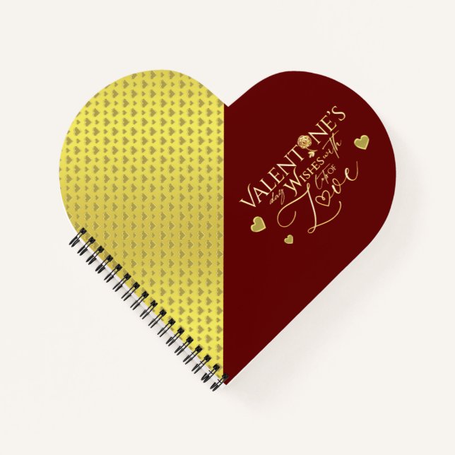 Red Valentine's Day Gifts Notebook (Front)