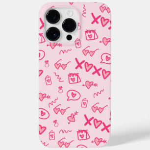 Red valentines day hearts  Case-Mate iPhone 14 pro max case