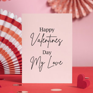 Red Valentine's Day Note Card
