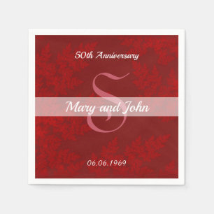 Red Velvet Annivesary Napkin